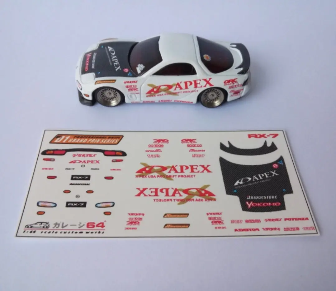 Decal Set Hotwheels Mazda Rx7 Fd D1 Grandprix 2