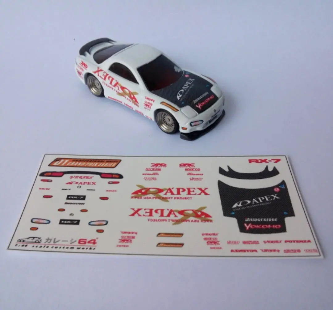Decal Set Hotwheels Mazda Rx7 Fd D1 Grandprix 1