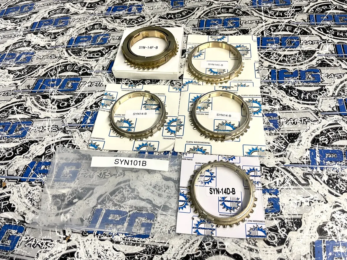 Synchrotech 1St-5Th Brass Synchro Set For Honda B18c B16 B16a B18c1 B18c5 Transmissions 1
