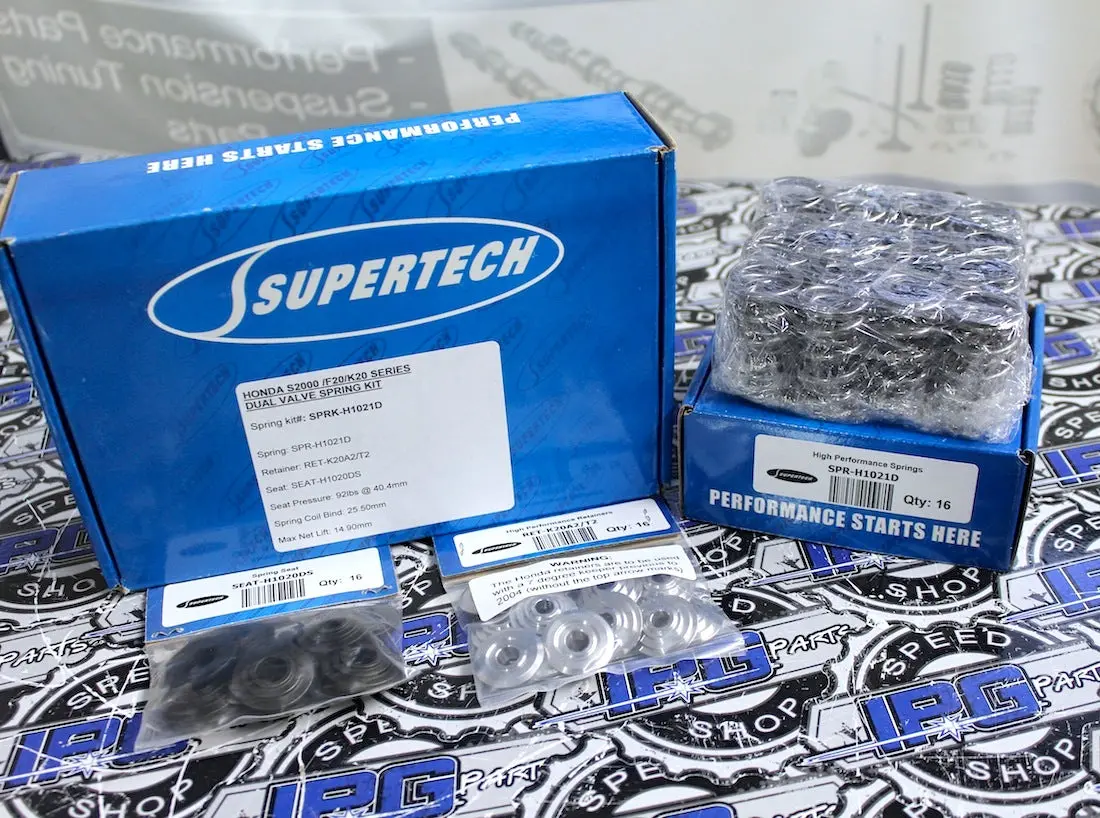 Supertech Performance Dual Valve Spring And Titanium Retainer Kit For The Honda - Acura K Series (K20 & K24) Engines - 95Lb 1