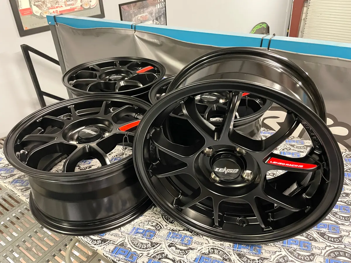 Lenso 95G Wheels - 15X7" +40Mm 4X100 - Satin Black 2
