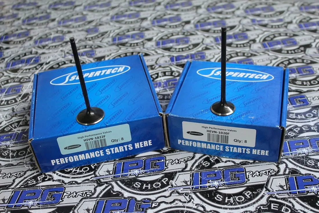 Supertech Performance 1.0Mm Oversize Intake & Std Size Exhaust Valve Set For The Honda - Acura K Series (K20 & K24) Engines 1