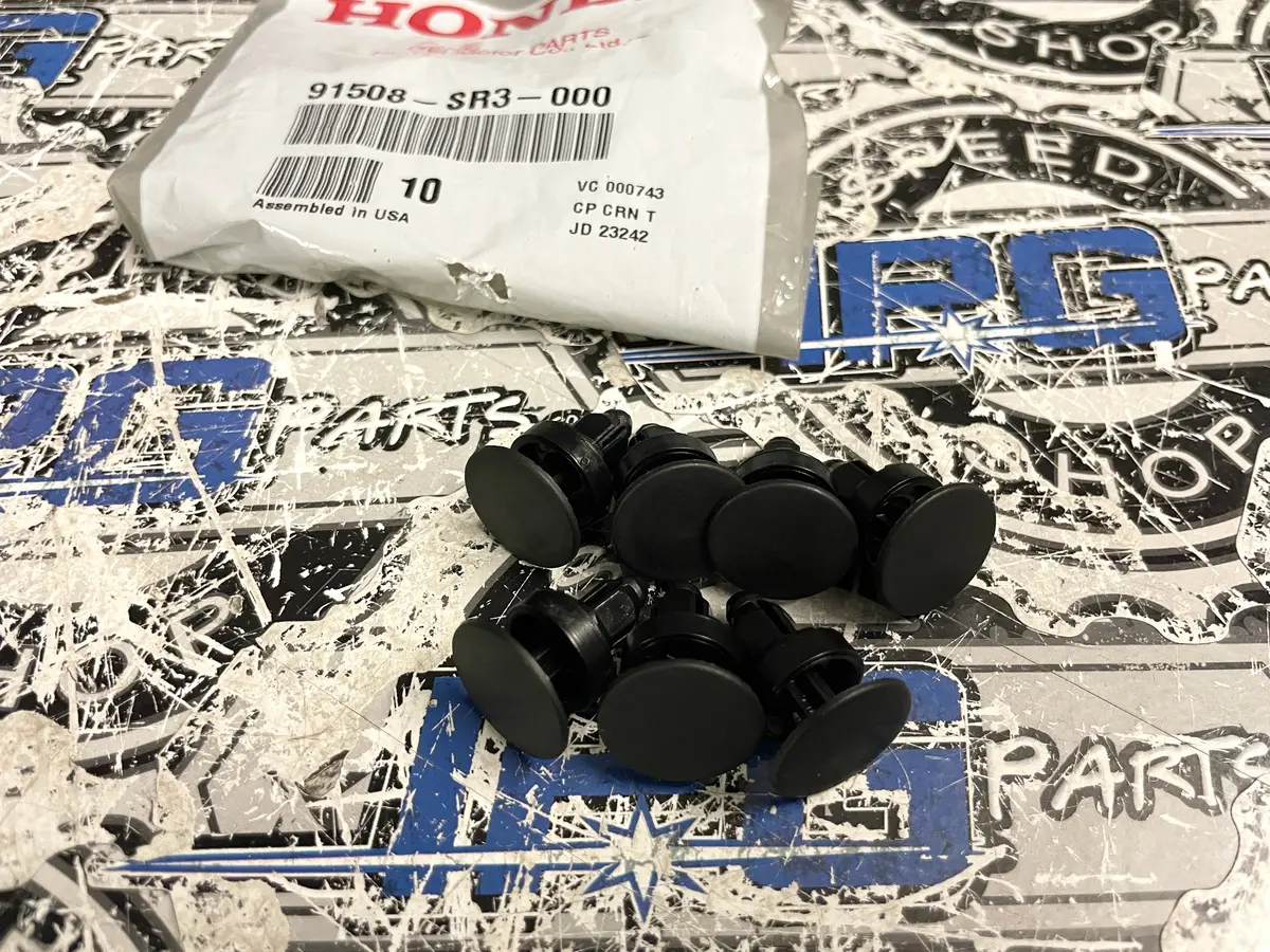 Oem Honda Cowl Top Panel Clip - Set Of 7 For 94-01 Integra, 92-00 Civic 1