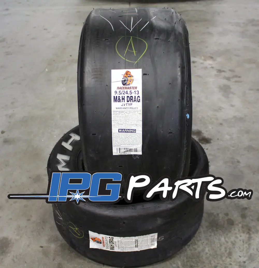 M&H Racemaster 24.5 X 9.5 13" Drag Race Slick 1