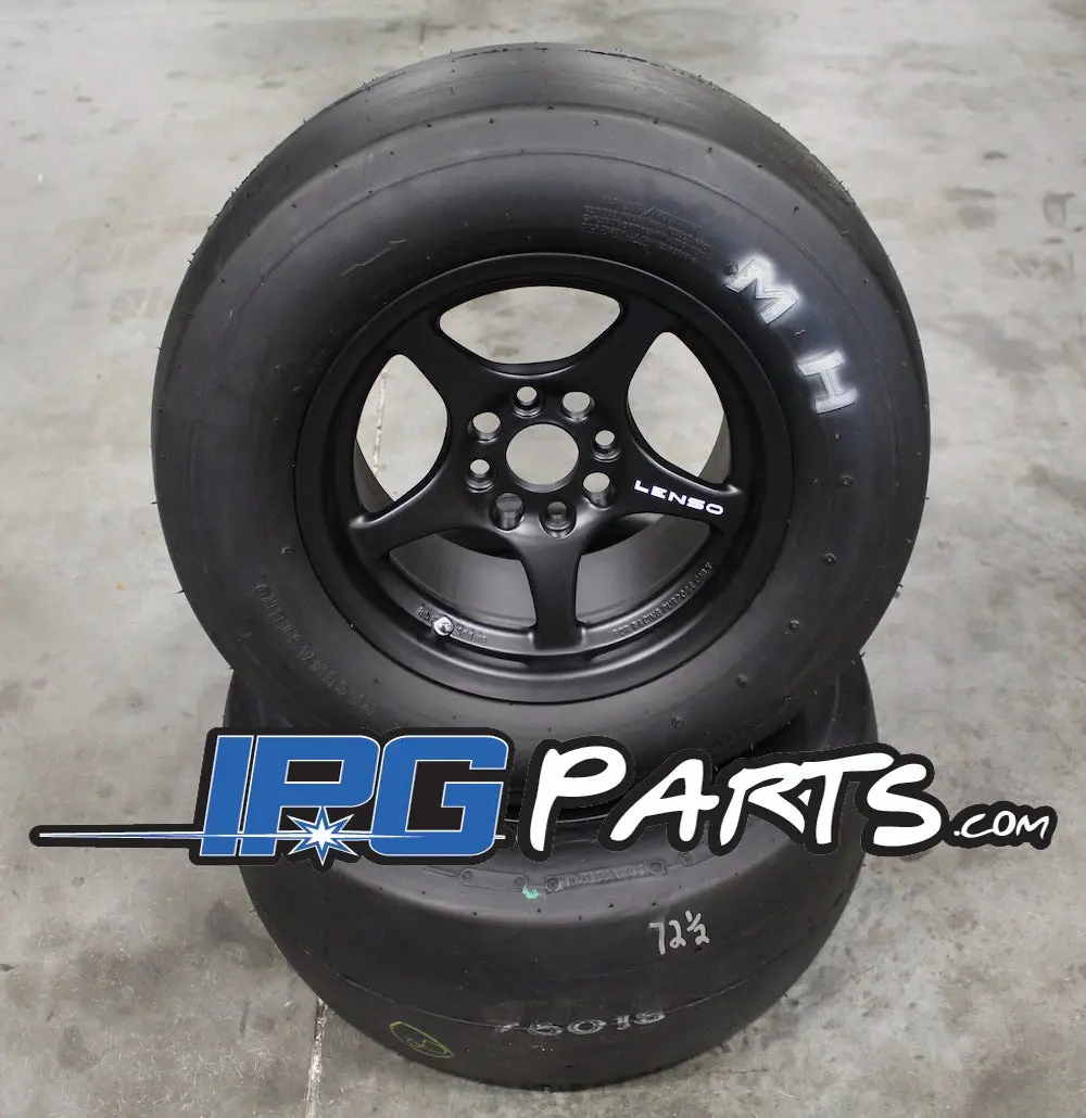 Lenso Vpd 13X7.5" 4X100 Racing Wheels & Slick Package 5