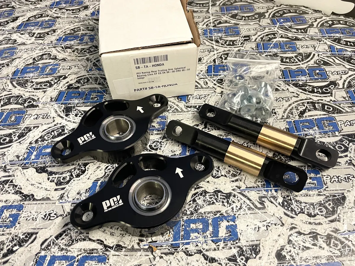 Pci Spherical Bearing Rear Trailing Arm Bushings For 88-00 Civic / Crx, 90-01 Integra 1