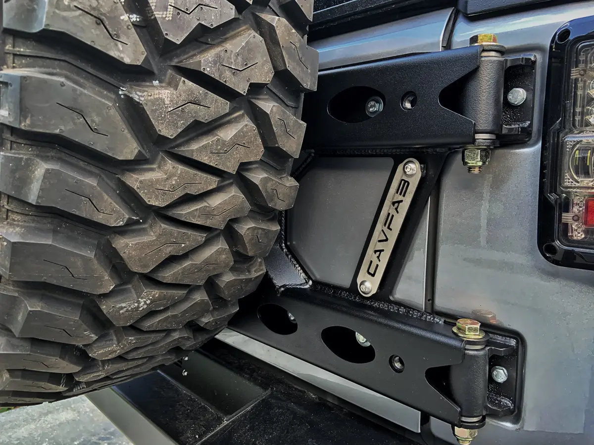 Elite Series Body Mounted Spare Tire Carrier - Jeep Jk 4