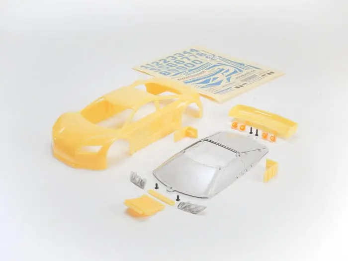 Jomurema Mini-Z Gt01 Car Body Unpainted Yellow Jom280355 1