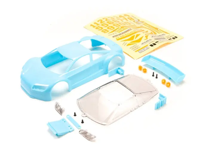 Jomurema Mini-Z Gt01 Car Body Unpainted Blue Jom280370 1