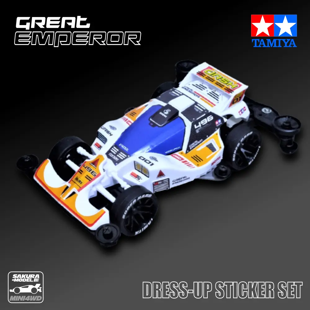 Detail-Up Sticker For Mini 4Wd Great Emperor Yonkuro 1