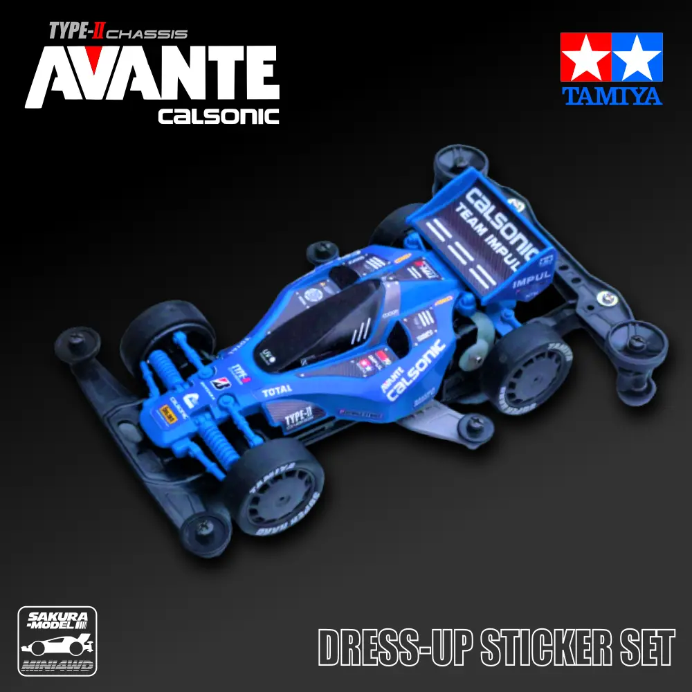 Detail-Up Sticker For Mini 4Wd Avante Calsonic 1