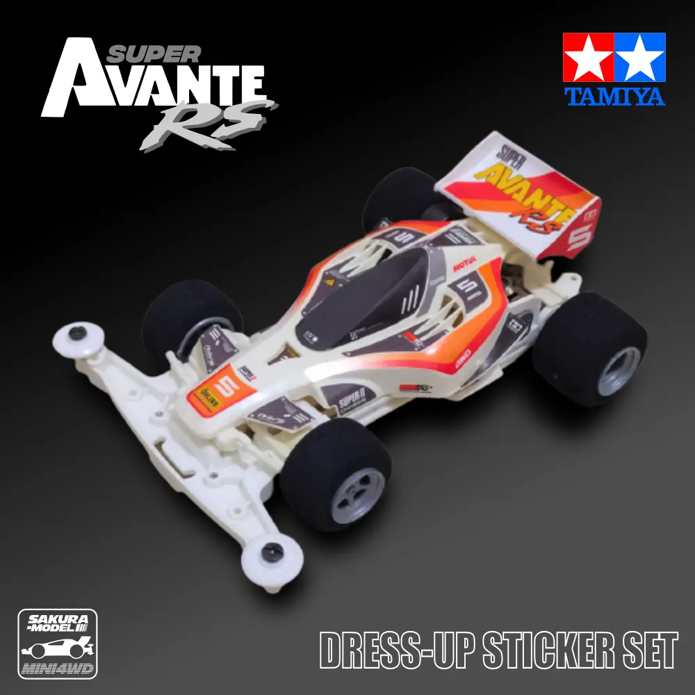 Detail-Up Sticker For Mini 4Wd Super Avante Rs 1