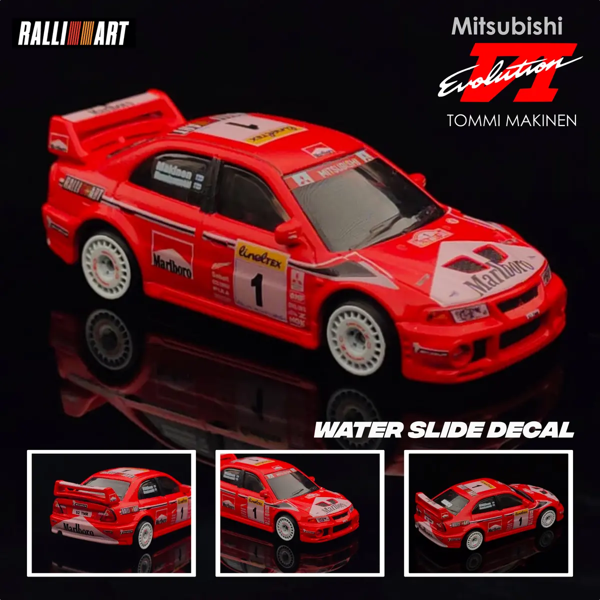 Decal Set Hotwheels Lancer Evolution Vi Tommi Makinen 1