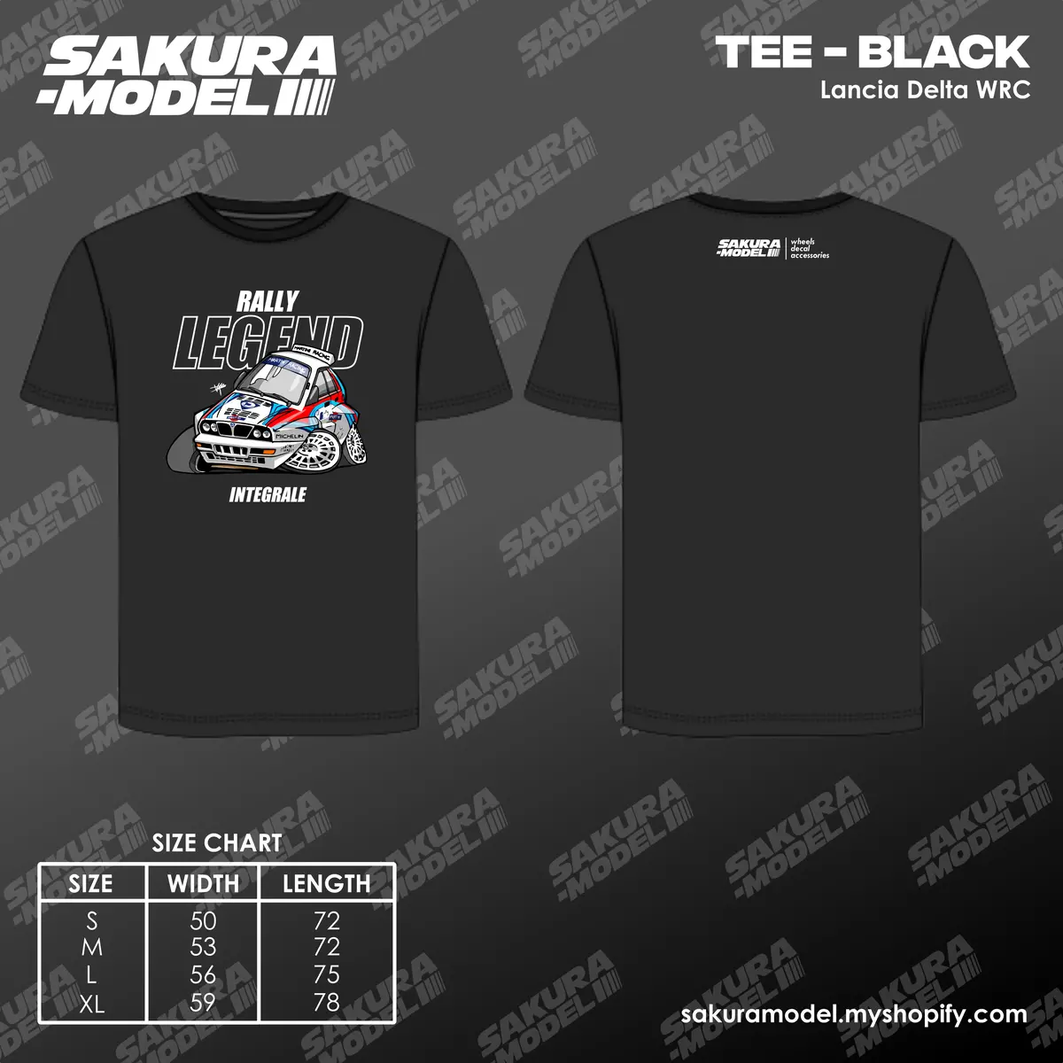 Tee Black - Lancia Delta Wrc 1