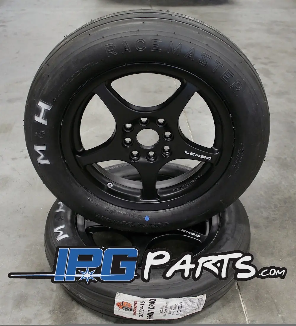 Lenso Xpd 15X3.5" 4X100 Racing Wheels & Tire Package 1