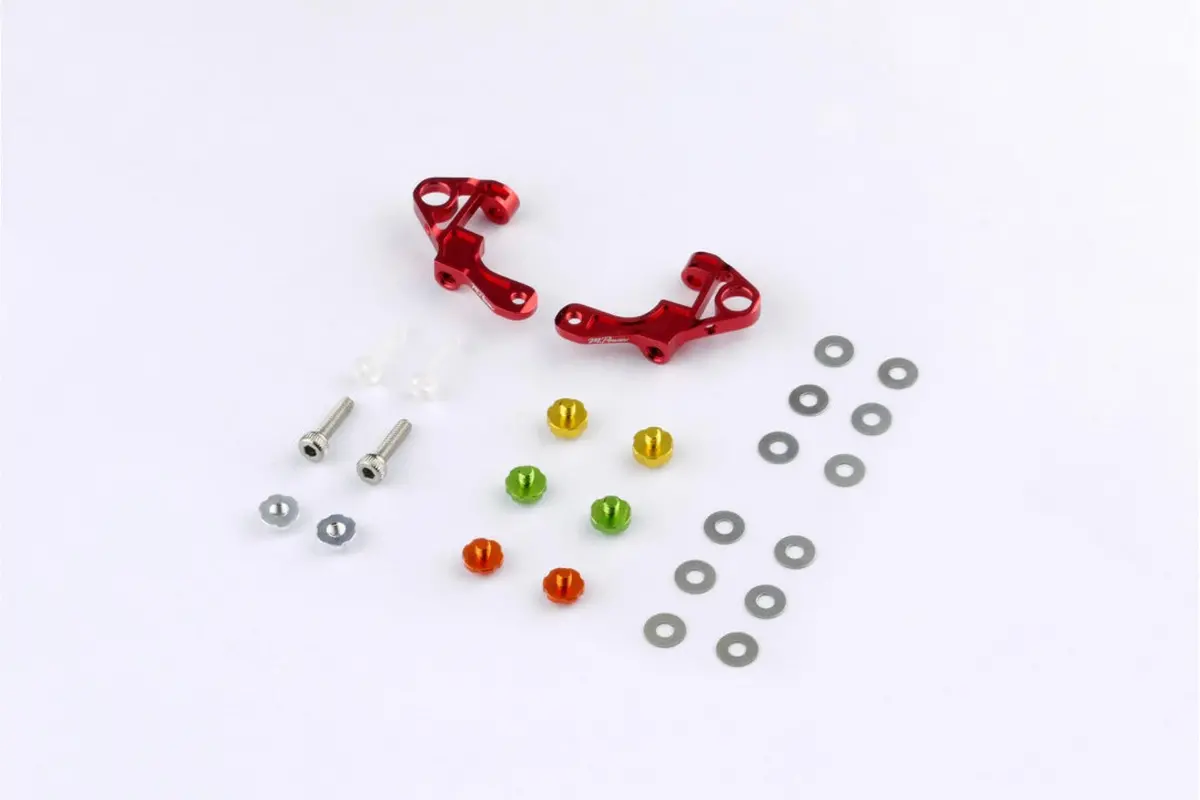 Mpower Alu-Alloy Front Upper Arm Set Ver.2 (Choose Red/ Cyan Or Gun Metal) Map001v2 1