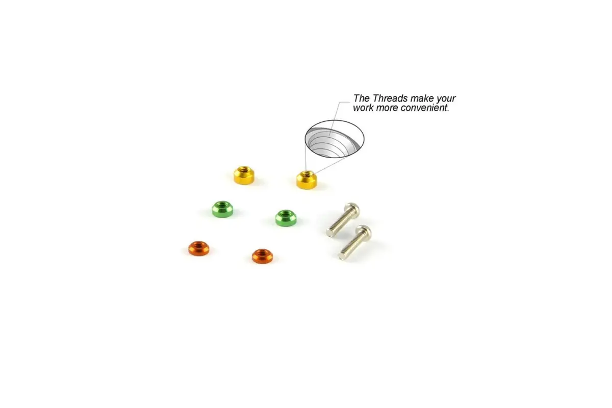 Mpower Alu-Alloy Threaded Spacer Set (For Dws Upper Rod) Mau1005 1