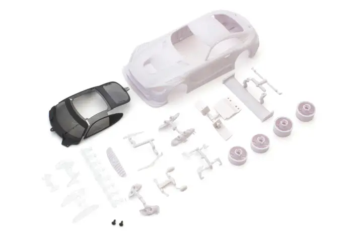 Kyosho Mercedes-Amg Gt3 White Body Set W/Wheel 1