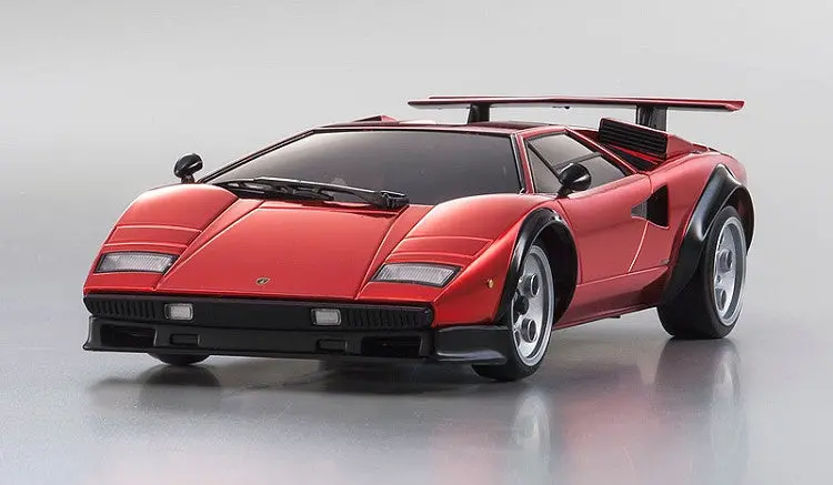 Kyosho Mr03w Rm-L Lamborghini Countach Lp500s Chrome Red 50Th Anniversary Mzp316cr 1