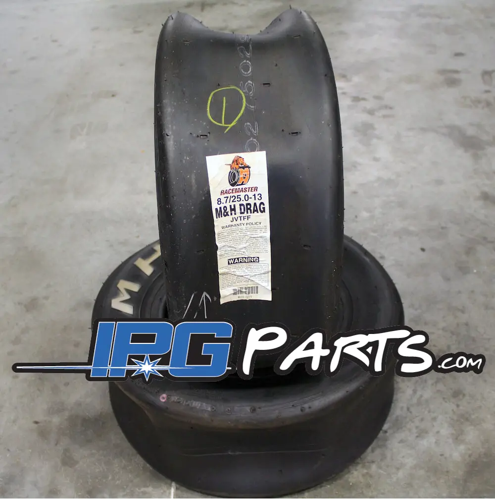 M&H Racemaster 25.0 X 8.7 13" Drag Race Slick 1