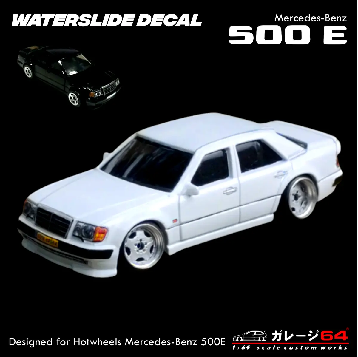 Decal Set Hotwheels Mercedes Benz 500E 1