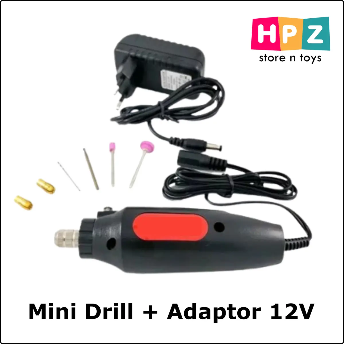 Mini Drill + Adaptor 12V 1