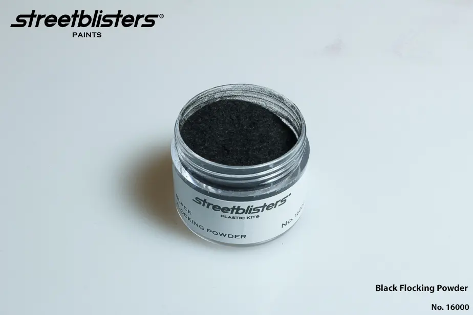 Streetblisters Paints - Black Flocking Powder 20Ml - 16000 1