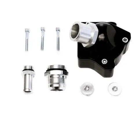 Precision Works Plm K20 K24 K-Series Swivel Neck Thermostat Housing V2 Black 1