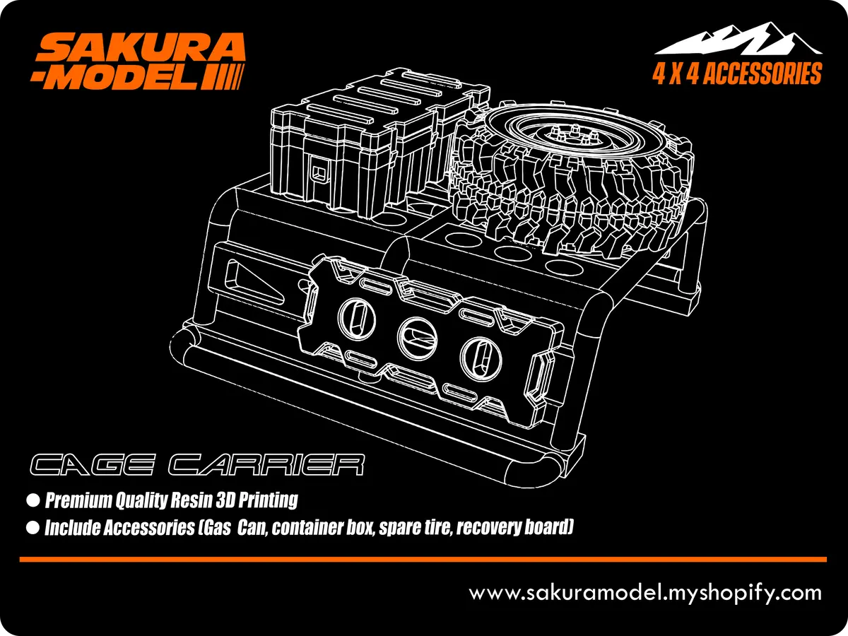 Cage Carrier + With Accessories - Accessories Sakura Model 1