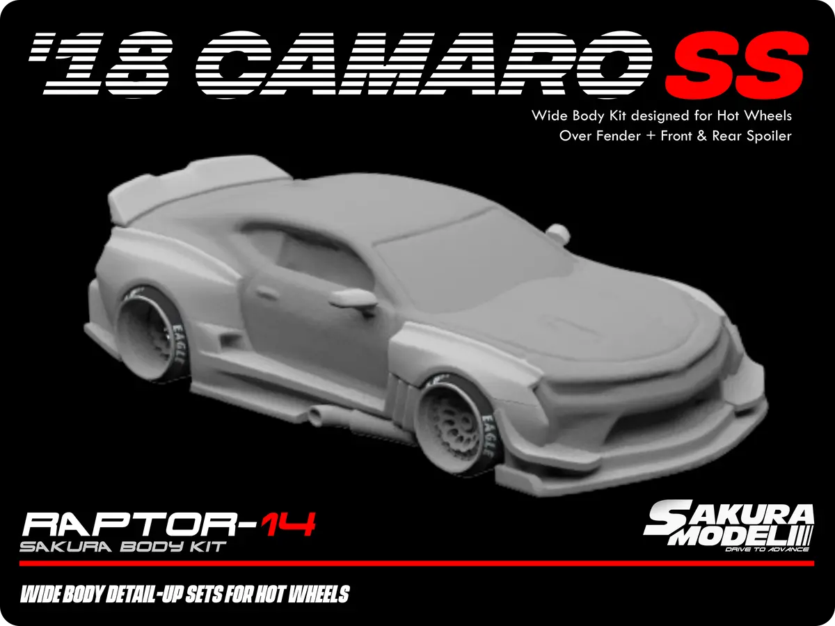 Add On Body Kit For Hot Wheels 2018 Camaro Ss 1