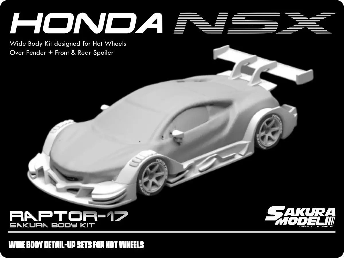 Add On Body Kit For Hot Wheels '12 Acura Nsx 1