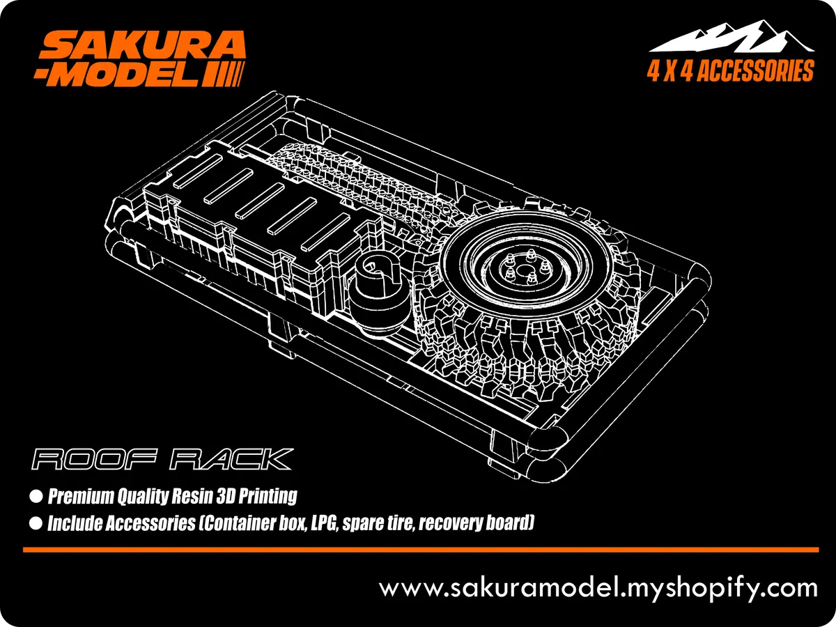 Roof Rack + With Accessories - Accessories Sakura Model 1