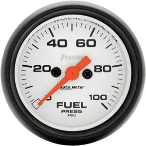 Autometer Phantom Fuel Pressure Gauge 0-100 Psi 1