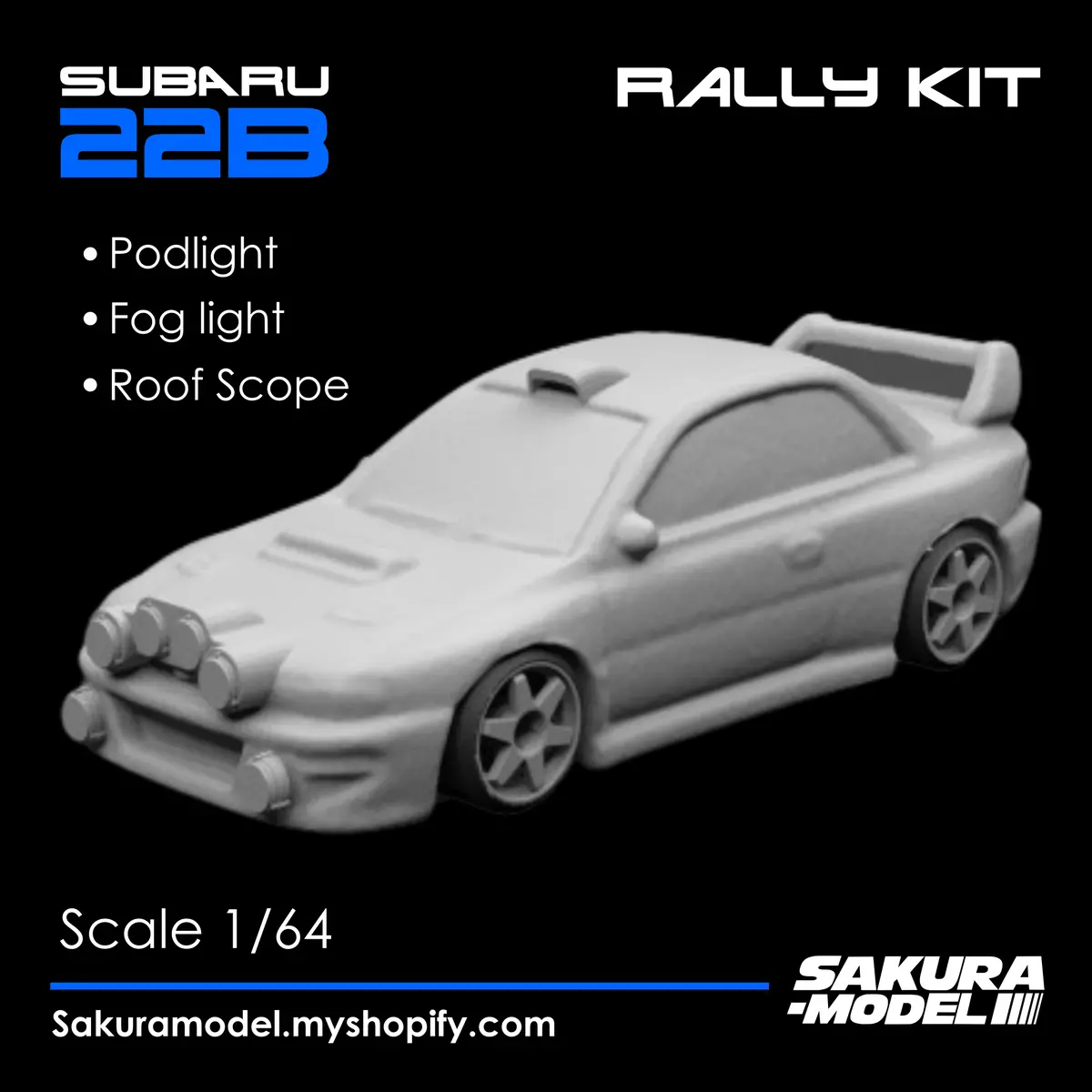 Rally Kit Subaru 22B - Accessories Sakura Model 1