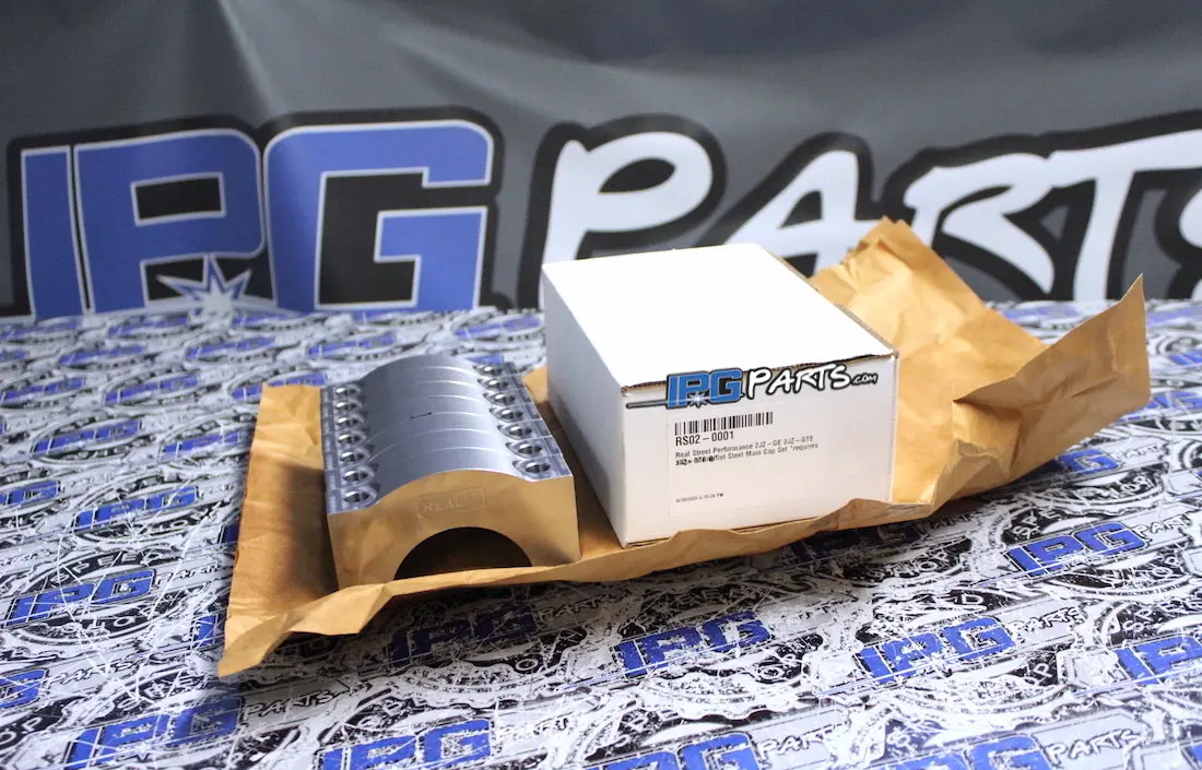 Real Street Performance Steel Billet Main Caps Set Fits Toyota Supra 2Jz 2Jzgte Engines 1