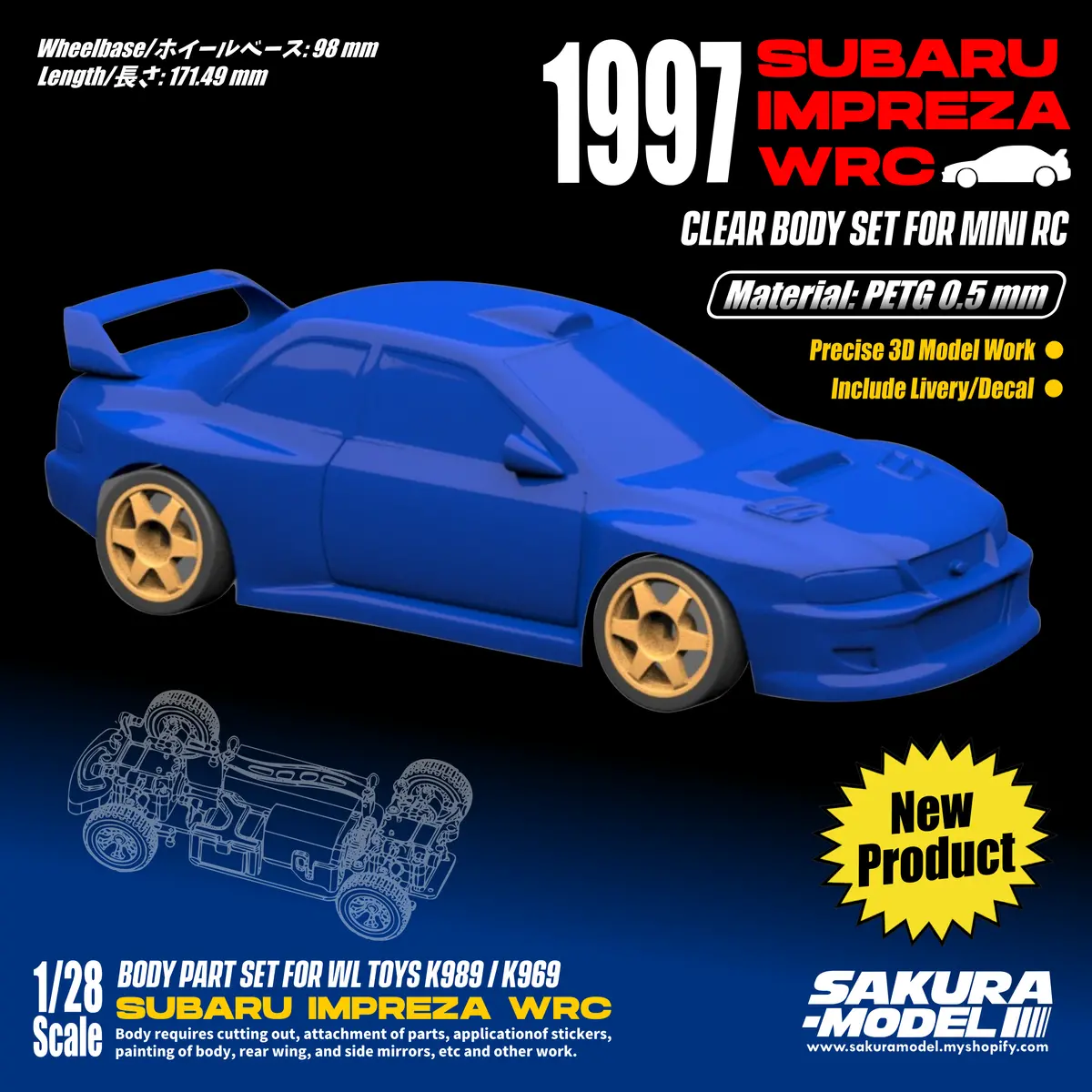 Subaru Impreza Wrc - Clear Body 1