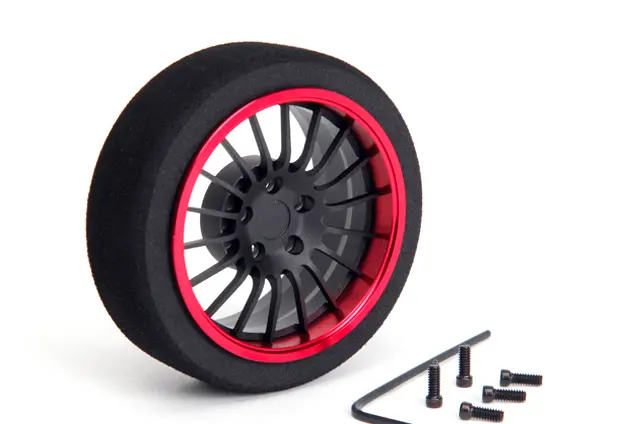 Hiro Seiko Alloy Steering Mf Wheel (18-Spoke)  [Fbk+R] 69332 1