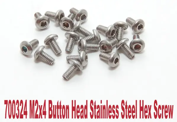 Pn Racing M2 Button Head Stainless Steel Screw (20Pcs) (Various Lengths & Types) 2
