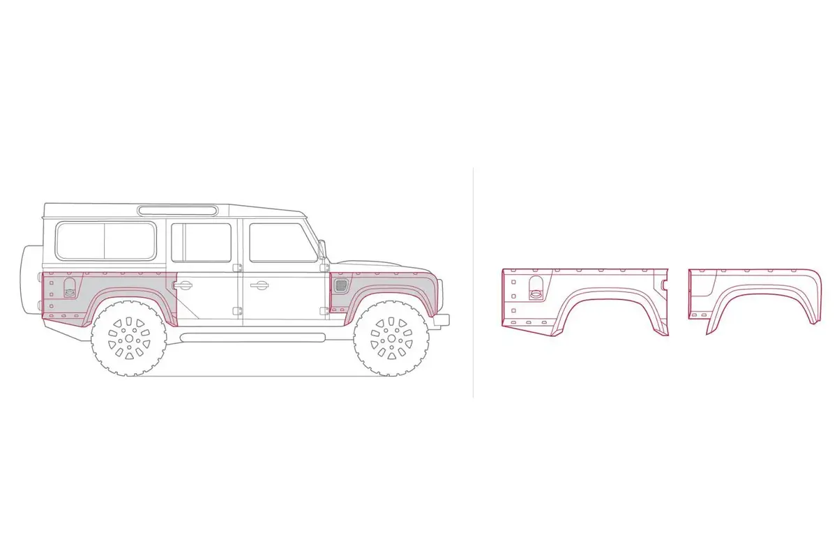 Land Rover Defender 110 (1991-2016) Wide Track Body Kit 2