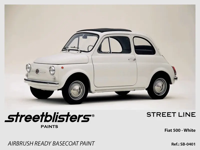 Streetblisters Paints - Fiat 500 White Sb-0401 1