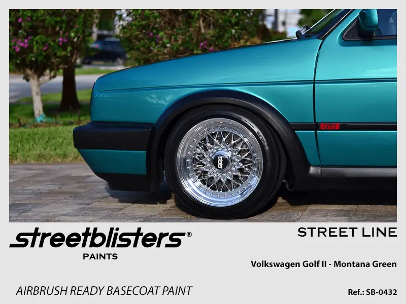 Streetblisters Paints Volkswagen Golf Ii Montana Green Sb-0432 1