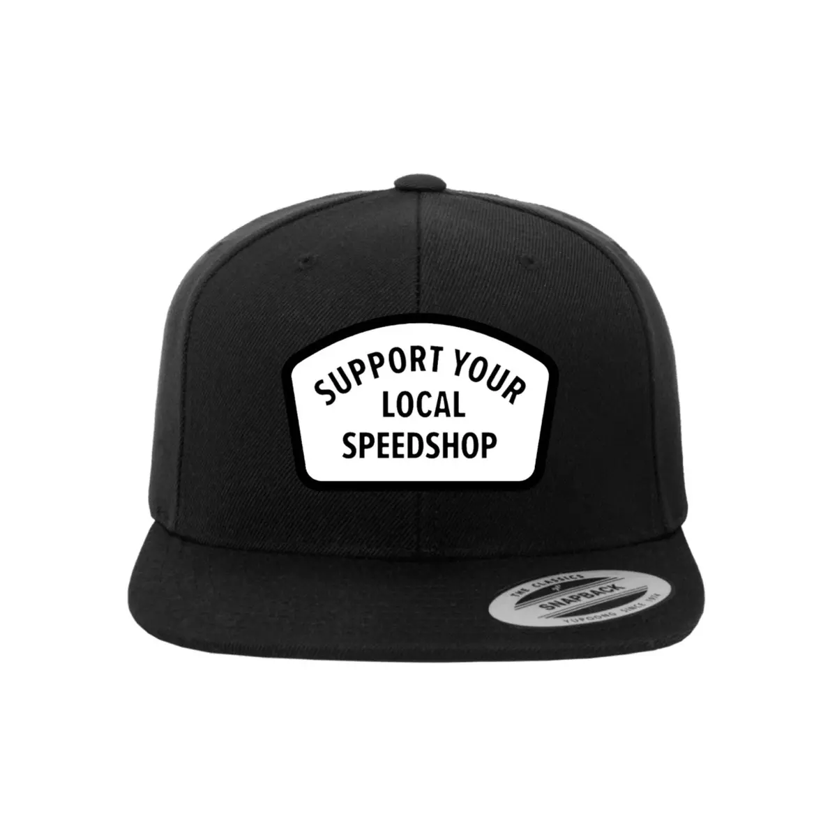 Bbi Autosport Support Your Local Speedshop Snapback Hat Black/White 1