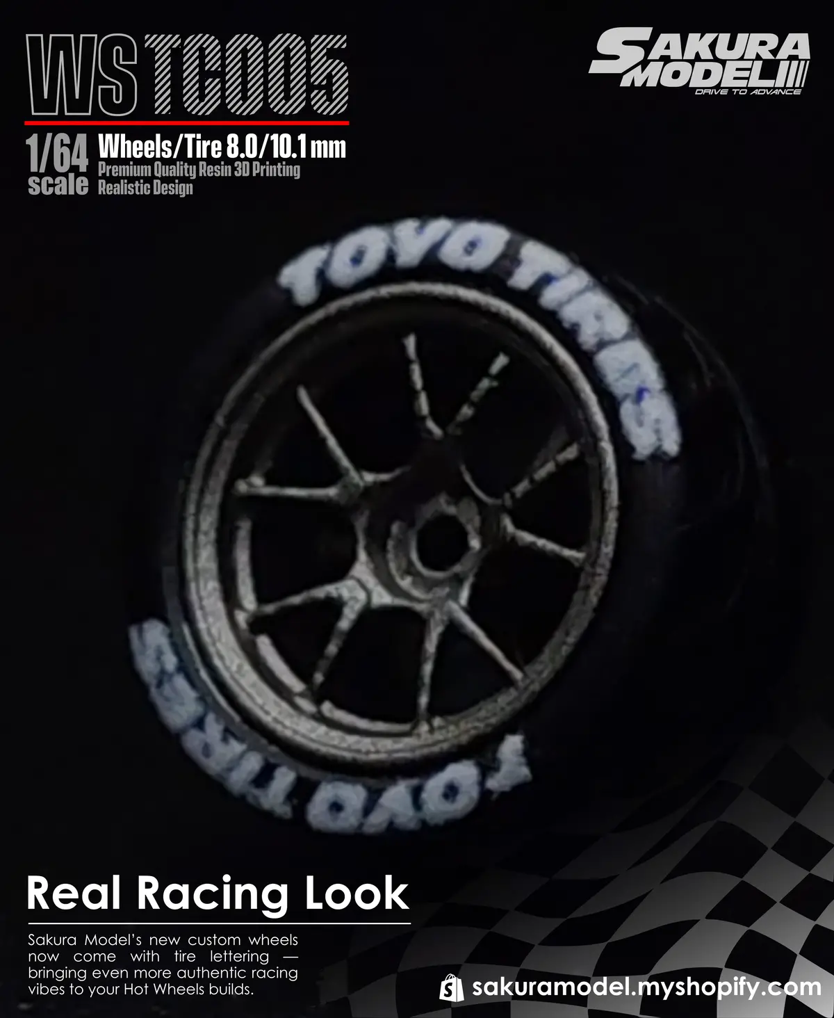 Custom Wheel 64 Scale Model Fr Ws Tc005 2