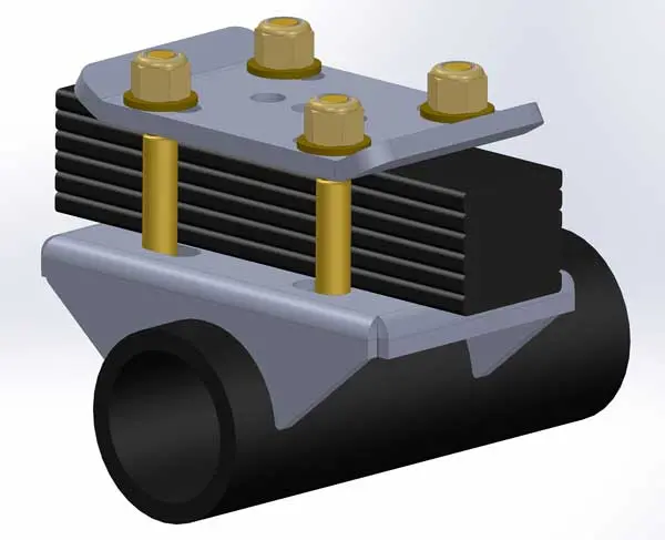 U Bolt Eliminator Kit 2 3/4 To 3 Inch Axle Tube 2