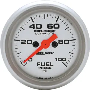 Autometer Ultra-Lite Fuel Pressure 0-100 Psi 1