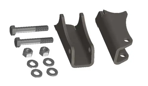Jeep Wj Rear Axle Shock Brackets 1