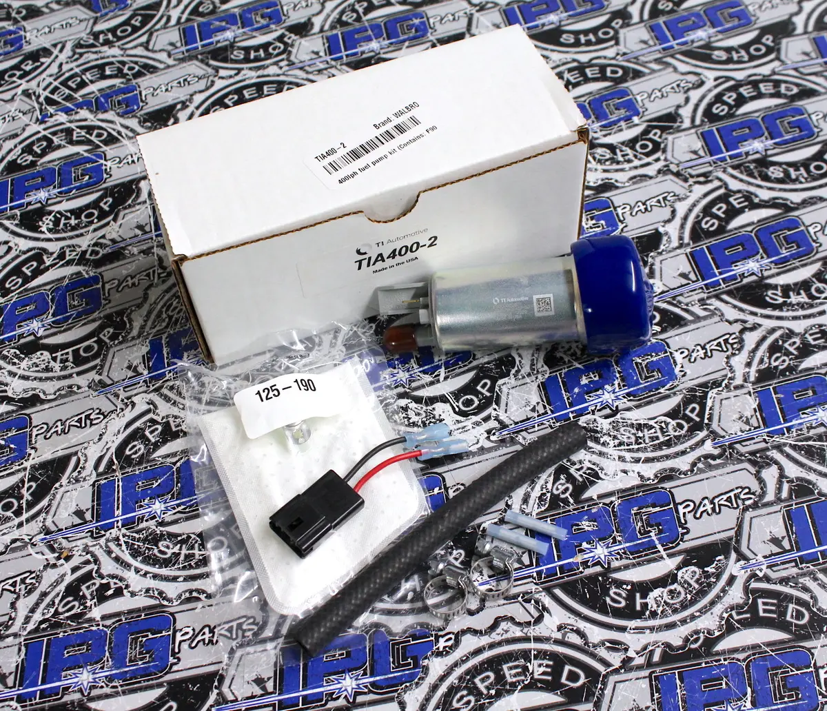 Walbro 400Lph In-Tank Electric Fuel Pump With Install Kit - Tia400-2 1