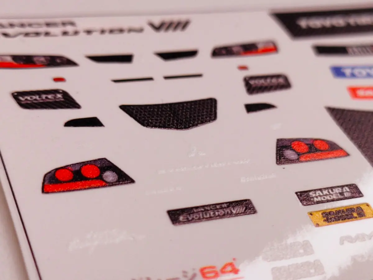 Decal Set Hotwheels Lancer Evolution Viii / Ix (New Casting 2023) 2