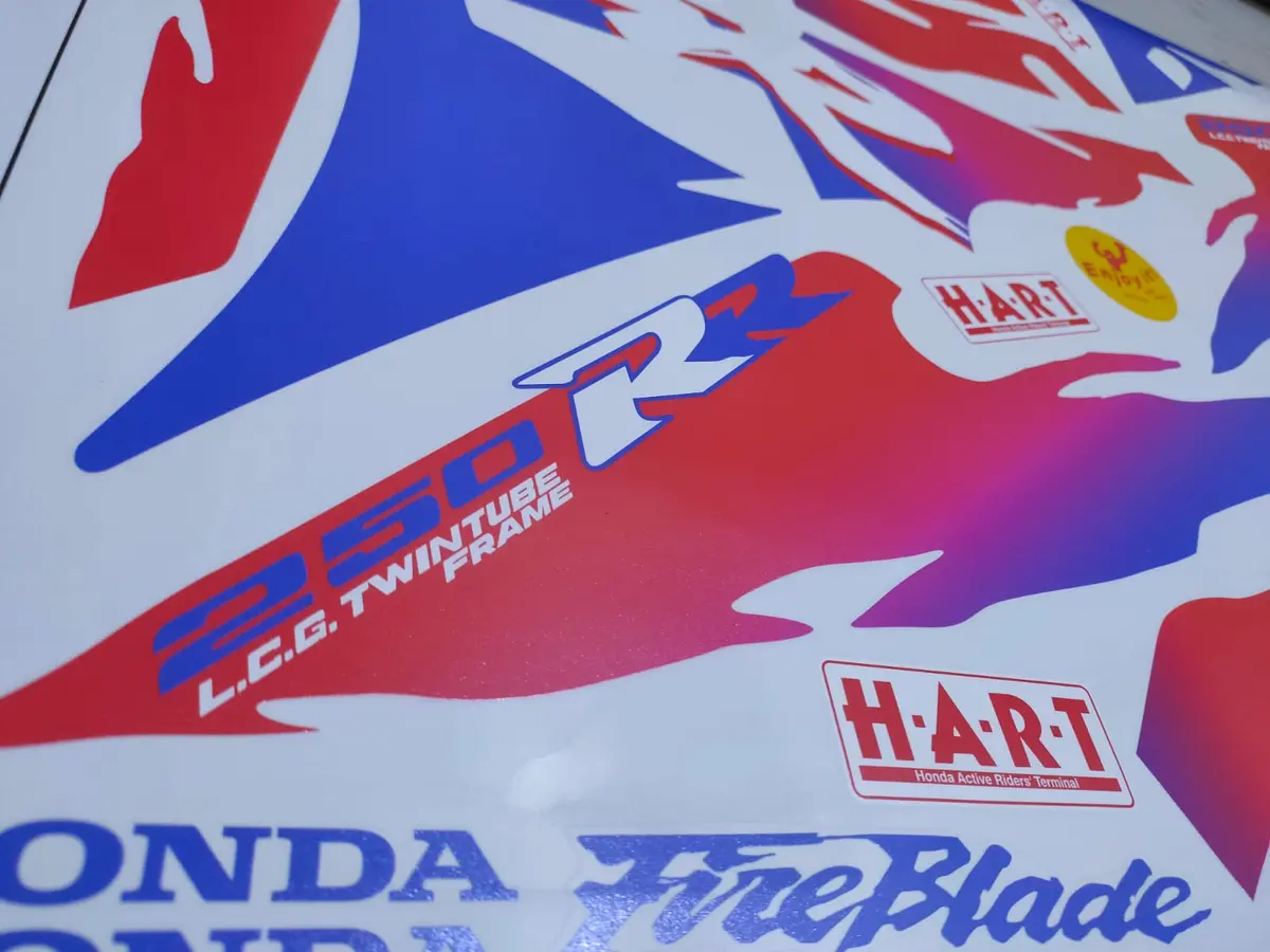 Restoration Decal Honda Cbr250rr (Mc22) Tri Color 1