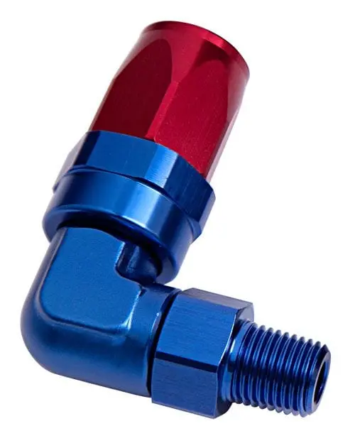 3/4" Male Npt To -12An 90° Swivel Hose Fitting – Tapered Teflon-Seal Af829-12-12 1